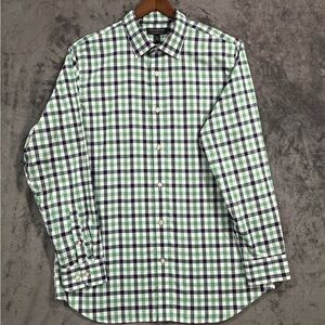 Banana Republic Green and Blue Plaid Shirt